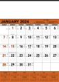 Triumph® Calendars Orange & Black Contractor Memo