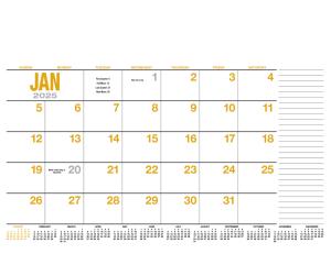 13-Month Desk Pad Calendar