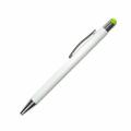 Stewart Aluminum Plunger Action Pen W/Silver Trim and coloured PDA Stylus (Stock 3-5 Days)