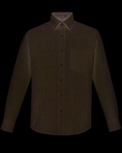 Men's Paramount Wrinkle-Resistant Cotton Blend Twill Checkered Shirt