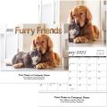 Furry Friends Wall Calendar Stapled