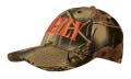 Brushed Cotton Cap With Leaf Print Camouflage