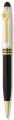 Black and White Pearl Solid Brass Signature Series Pen w/ Gold Trim