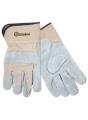 Split Leather Gloves w/Safety Cuffs - M